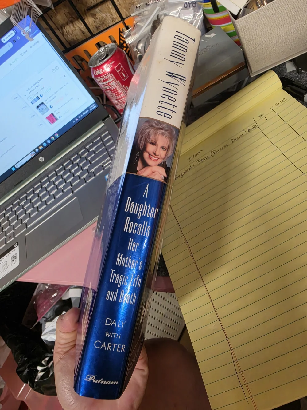 AT-1 Tammy Wynette: A Daughter Recalls - Blue Hardcover Memoir